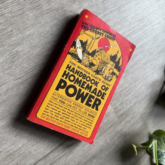 VTG 1974 The Mother Earth News Book Handbook of Homemade Power Softcover - Picture 1 of 5